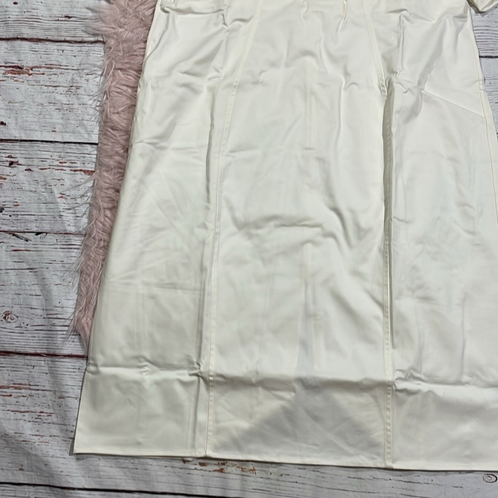 NWT J. Crew Collection Cream Cutout puff-sleeve dress in cotton twill - Picture 5 of 10